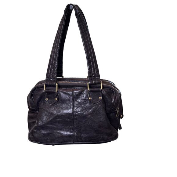 MARC by MARC JACOBS Totally Turnlock Posh Dark Brown Leather Shoulder Handbag - Picture 7 of 15